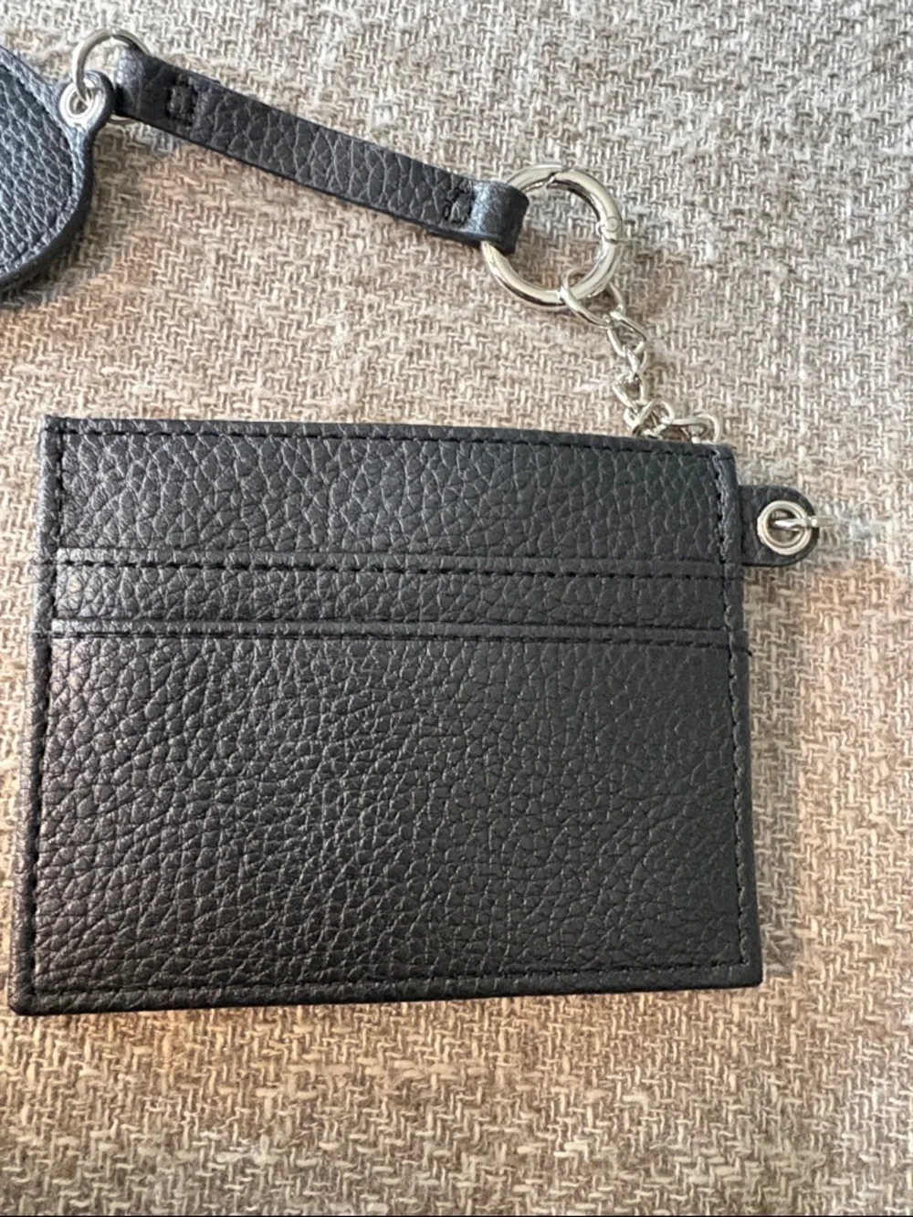 Target Black Heart Mirror Keychain Card Holder - Picture 3 of 5